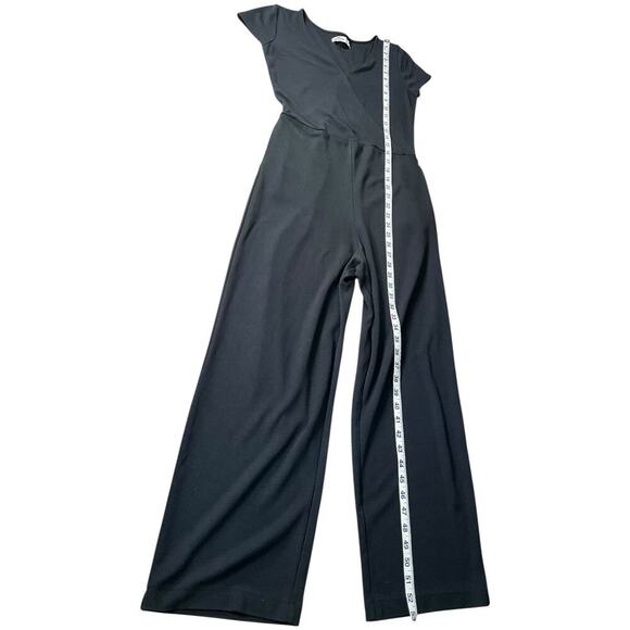 Hollister Surplice Wrap Black Kit Midi Midi Romper Jumpsuit Size Medium Pockets - Picture 11 of 15